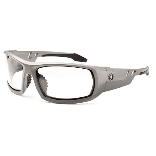 Odin Clear Lens Matte Gray Safety Glasses - Caliber Tooling