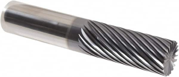 Iscar - 20 Flute Solid Carbide Roughing & Finishing Corner Chamfer End Mill - TiAlN Finish, Straight Shank, 30° Helix, Non-Centercutting, Regular Length - Caliber Tooling