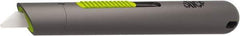 Slice - Retractable Utility Knife - 5.3" Blade, Black Rubber Handle, 1 Blade Included - Caliber Tooling