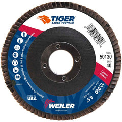 ‎4-1/2 Saber Tooth High Density Ceramic Abrasive, 40C, 7/8″ Arbor Hole - Caliber Tooling