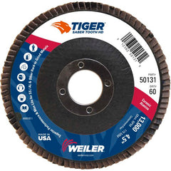 ‎4-1/2 Saber Tooth High Density Ceramic Abrasive, 60C, 7/8″ Arbor Hole - Caliber Tooling