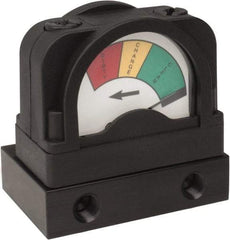 PRO-SOURCE - Glass Filled Nylon FRL Pressure Gauge - Use with Filters - Caliber Tooling