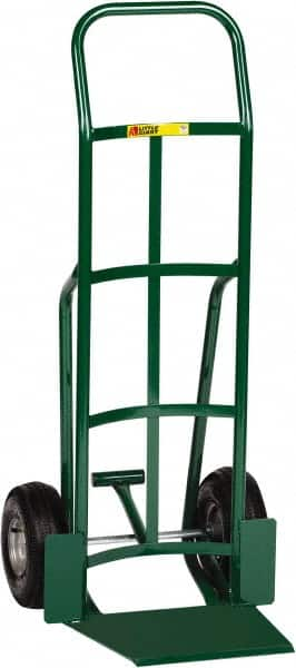 Little Giant - 800 Lb Capacity 47" OAH Hand Truck - 13-1/2 x 16" Base Plate, Continuous Handle, Steel, Pneumatic Wheels - Caliber Tooling