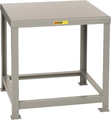 Little Giant - 30 Wide x 16" Deep x 30" High, 7 Gauge Steel Heavy-Duty Machine Table - Fixed Legs, Gray - Caliber Tooling