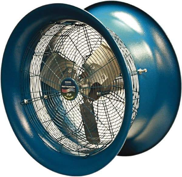 Patterson Fan - 22" Blade, 1/2 hp, 5,570 CFM, Industrial Circulation Fan - Suspension, 208-230/460 Volts, 1 Speed - Caliber Tooling