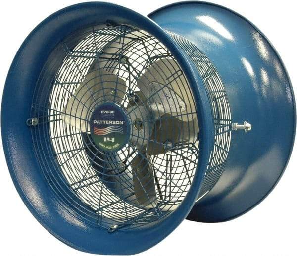 Patterson Fan - 14" Blade, 1/4 hp, 2,600 CFM, Industrial Circulation Fan - Suspension, 208-230/460 Volts, 1.5-1.4/.7 Amps, 1 Speed - Caliber Tooling