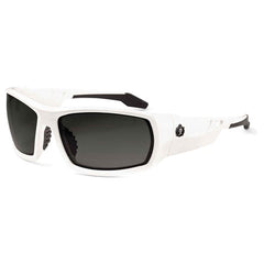 Odin Smoke Lens White Safety Glasses - Caliber Tooling