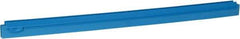 Vikan - 27.6" Polypropylene Blade Squeegee Refill - Threaded End, Double Edge, Blue, Polypropylene Holder, Use with 77153 - Caliber Tooling