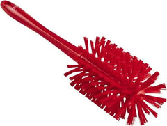 Vikan - 3-1/2" Diam Polyester Bottle Brush - 17" OAL, 6-1/4" Head Length, Polypropylene Handle - Caliber Tooling