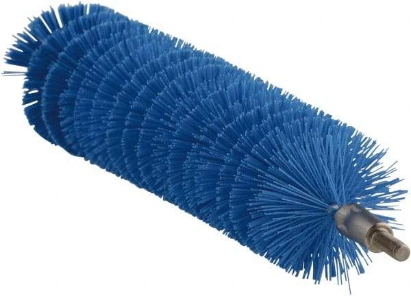 Vikan - 1.6" Diam Polyester Tube Brush - 8" OAL, Stainless Steel Handle - Caliber Tooling