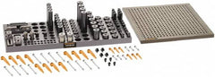 Renishaw - M6, CMM Clamping Kit - Use with CMM Fixtures, Includes 110Pc. Component Set, 300x300mm Plate - Caliber Tooling