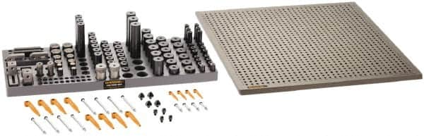 Renishaw - M6, CMM Magnetic & Clamping Kit - Use with CMM Fixtures, Includes 112Pc. Component Set, 450x450mm Plate - Caliber Tooling