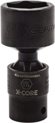 GearWrench - 1/2" Drive 7/8" Standard Universal Impact Socket - 6 Points, 3-8/51" OAL - Caliber Tooling