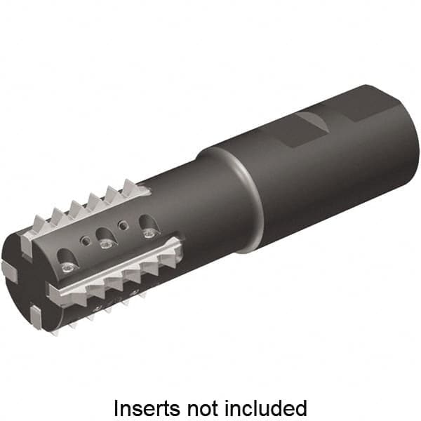 Kennametal - 1.18" Cut Diam, 2.56" Max Depth of Cut, 1-1/4" Shank Diam, Indexable Thread Mill - Insert Style TM41, 41mm Insert Size, 3 Inserts, Toolholder Style TM41, 5" OAL - Caliber Tooling