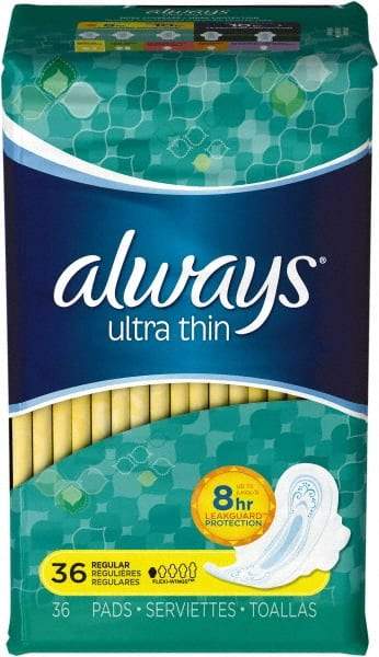 Always - Folded Sanitary Napkins - Regular Absorbency, Up to 8 Hours LeakGuard Protection - Caliber Tooling