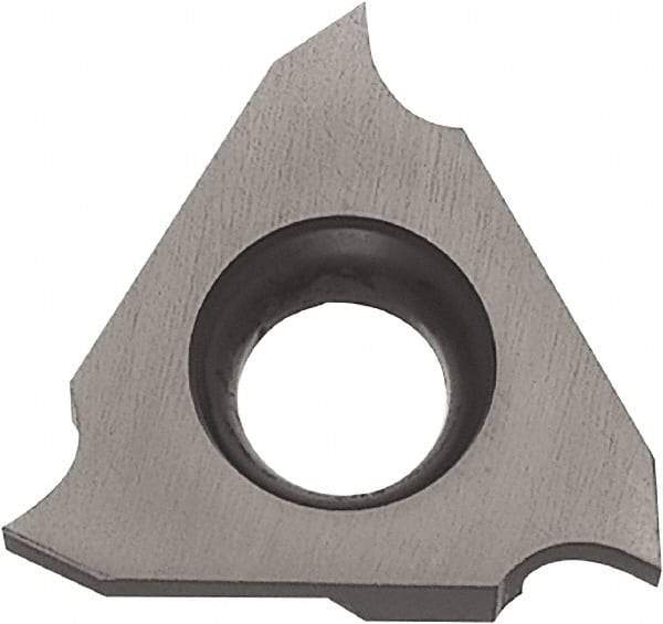 Kyocera - 32TGF Grade PR1215, 0.047" Cutting Width Carbide Grooving Insert - 0.078" Max Depth of Cut, Left Hand, 0.004" Corner Radius, Megacoat Finish - Caliber Tooling