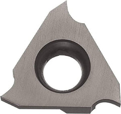 Kyocera - 32TGF Grade PR1215, 1/16" Cutting Width Carbide Grooving Insert - 0.078" Max Depth of Cut, Right Hand, 0.004" Corner Radius, Megacoat Finish - Caliber Tooling