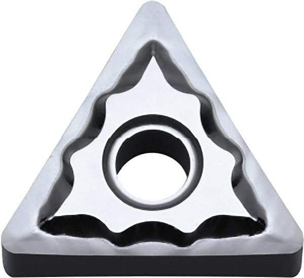 Kyocera - TNGG331 AH Grade KW10 Carbide Turning Insert - Uncoated, 60° Triangle, 3/8" Inscr Circle, 3/16" Thick, 1/64" Corner Radius - Caliber Tooling