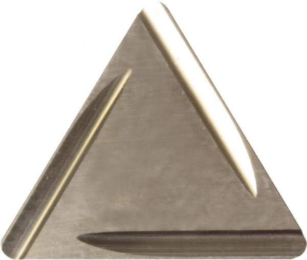 Kyocera - TPGR322 B Grade KW10 Carbide Turning Insert - Uncoated, 60° Triangle, 3/8" Inscr Circle, 1/8" Thick, 1/32" Corner Radius - Caliber Tooling