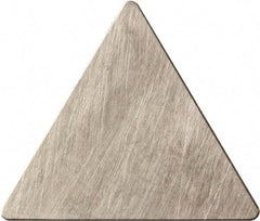 Kyocera - TPG321 Grade KW10 Carbide Turning Insert - Uncoated, 60° Triangle, 3/8" Inscr Circle, 1/8" Thick, 1/64" Corner Radius - Caliber Tooling