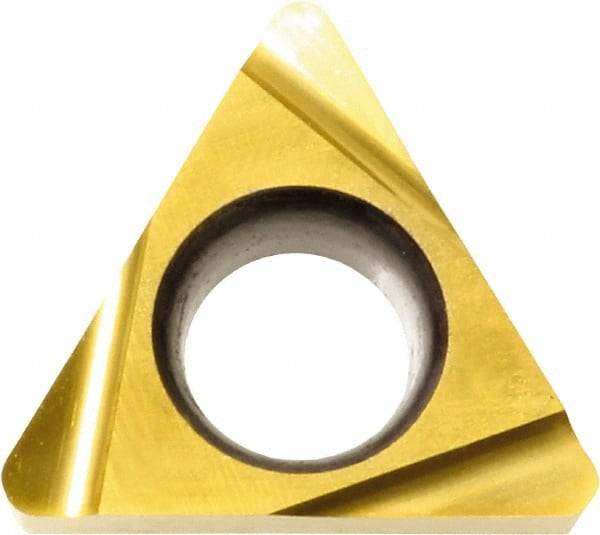 Kyocera - TBGT1.210.5 Grade KW10 Carbide Turning Insert - Uncoated, 60° Triangle, 5/32" Inscr Circle, 1/16" Thick, 0.008" Corner Radius - Caliber Tooling