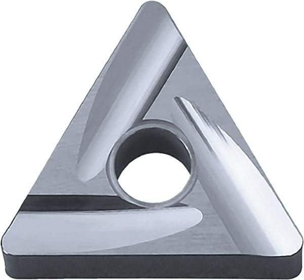 Kyocera - TNGG331 A3 Grade KW10 Carbide Turning Insert - Uncoated, 60° Triangle, 3/8" Inscr Circle, 3/16" Thick, 1/64" Corner Radius - Caliber Tooling