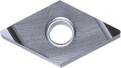 Kyocera - DNGG332 S Grade PV90 Cermet Turning Insert - TiN Finish, 55° Diamond, 3/8" Inscr Circle, 3/16" Thick, 1/32" Corner Radius - Caliber Tooling