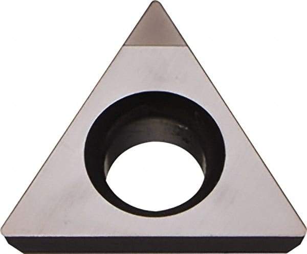 Kyocera - TPGB320.5 Grade KPD010 Polycrystalline Diamond (PCD) Turning Insert - Uncoated, 60° Triangle, 3/8" Inscr Circle, 1/8" Thick, 0.008" Corner Radius - Caliber Tooling