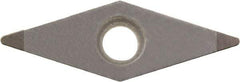 Kyocera - VBGW221 Grade KBN05M CBN Turning Insert - Megacoat Finish, 35° Diamond, 1/4" Inscr Circle, 1/8" Thick, 1/64" Corner Radius - Caliber Tooling