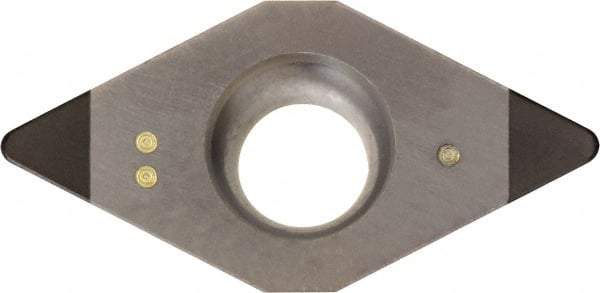 Kyocera - DCMW32.53 Grade KBN05M CBN Turning Insert - Megacoat Finish, 55° Diamond, 3/8" Inscr Circle, 5/32" Thick, 3/64" Corner Radius - Caliber Tooling