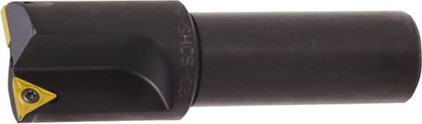 Kyocera - 0.676 Inch Diameter, Interchangeable Pilot, Weldon Flat 3/4 Inch Shank Diameter, 1 Insert, Indexable Counterbore - 2.9 Inch Overall Length, TCMT 18151 Insert - Caliber Tooling