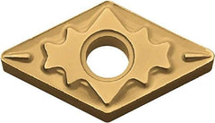 Kyocera - DNMG433 HQ Grade CA530 Carbide Turning Insert - TiCN/Al2O3/TiN Finish, 55° Diamond, 1/2" Inscr Circle, 3/16" Thick, 3/64" Corner Radius - Caliber Tooling