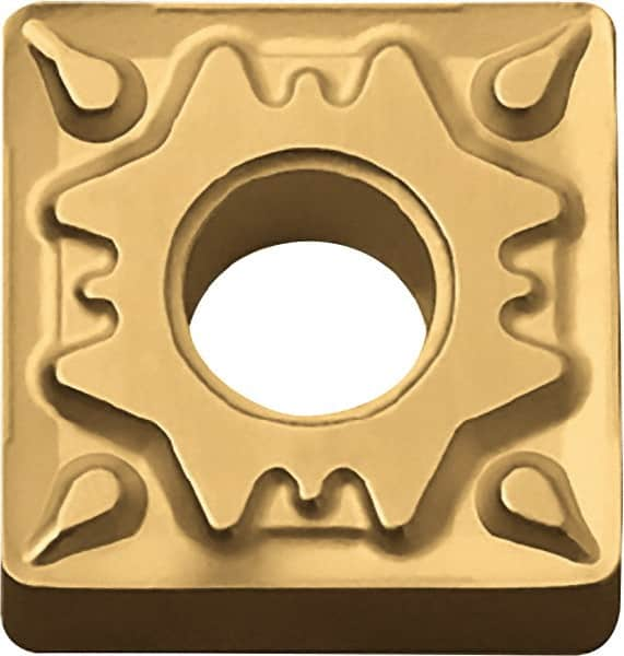 Kyocera - SNMG433 HQ Grade CA515 Carbide Turning Insert - TiCN/Al2O3/TiN Finish, 90° Square, 1/2" Inscr Circle, 3/16" Thick, 3/64" Corner Radius - Caliber Tooling