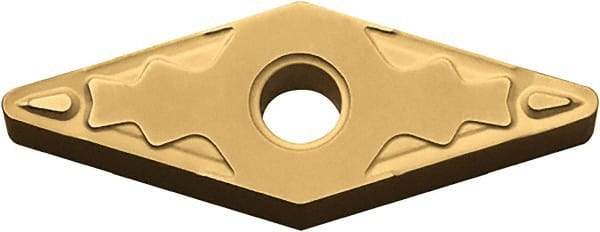 Kyocera - VNMG333 HQ Grade CA525 Carbide Turning Insert - TiCN/Al2O3/TiN Finish, 35° Diamond, 3/8" Inscr Circle, 3/16" Thick, 3/64" Corner Radius - Caliber Tooling