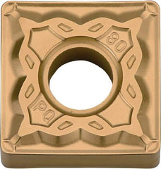 Kyocera - SNMG432 PQ Grade CA525 Carbide Turning Insert - TiCN/Al2O3/TiN Finish, 90° Square, 1/2" Inscr Circle, 3/16" Thick, 1/32" Corner Radius - Caliber Tooling