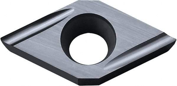 Kyocera - DCGT32.50.4 U Grade TN60 Cermet Turning Insert - Uncoated, 55° Diamond, 3/8" Inscr Circle, 5/32" Thick - Caliber Tooling