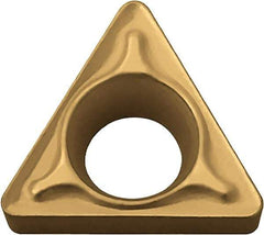 Kyocera - TBMT1.211 DP Grade CA515 Carbide Turning Insert - TiCN/Al2O3/TiN Finish, 60° Triangle, 5/32" Inscr Circle, 1/16" Thick, 1/64" Corner Radius - Caliber Tooling