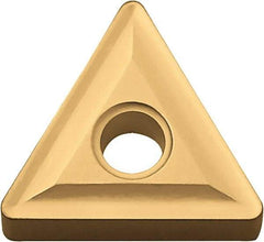 Kyocera - TNMG432 Grade CA525 Carbide Turning Insert - TiCN/Al2O3/TiN Finish, 60° Triangle, 1/2" Inscr Circle, 3/16" Thick, 1/32" Corner Radius - Caliber Tooling