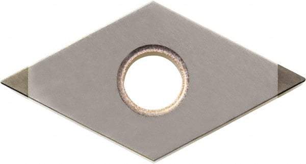 Kyocera - DNGA441 Grade KBN25M CBN Turning Insert - Megacoat Finish, 55° Diamond, 1/2" Inscr Circle, 1/4" Thick, 1/64" Corner Radius - Caliber Tooling