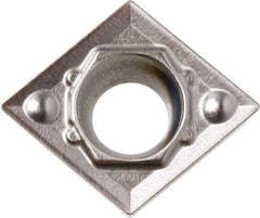 Kyocera - CCMT21.51 HQ Grade CA525 Carbide Turning Insert - TiCN/Al2O3/TiN Finish, 80° Diamond, 1/4" Inscr Circle, 3/32" Thick, 1/64" Corner Radius - Caliber Tooling