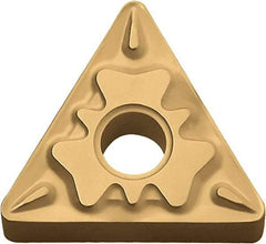 Kyocera - TNMG231 HQ Grade PV720 Cermet Turning Insert - TiCN (Megacoat Nano) Finish, 60° Triangle, 1/4" Inscr Circle, 3/16" Thick, 1/64" Corner Radius - Caliber Tooling