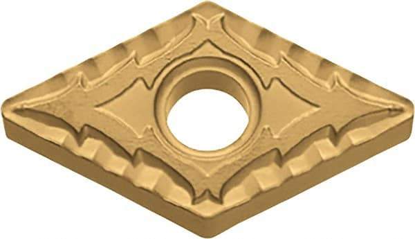 Kyocera - DNMG433 CQ Grade CA530 Carbide Turning Insert - TiCN/Al2O3/TiN Finish, 55° Diamond, 1/2" Inscr Circle, 3/16" Thick, 3/64" Corner Radius - Caliber Tooling