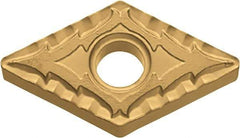 Kyocera - DNMG433 CQ Grade CA530 Carbide Turning Insert - TiCN/Al2O3/TiN Finish, 55° Diamond, 1/2" Inscr Circle, 3/16" Thick, 3/64" Corner Radius - Caliber Tooling