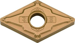 Kyocera - DNMG433 PP Grade PV720 Cermet Turning Insert - TiCN (Megacoat Nano) Finish, 55° Diamond, 1/2" Inscr Circle, 3/16" Thick, 3/64" Corner Radius - Caliber Tooling