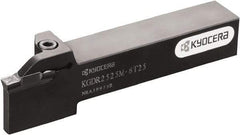 Kyocera - KGD, External, Left Hand, 5.9944mm Max Depth of Cut, 1.9812 to 3mm Groove Width, Indexable Grooving Tool Holder - Multiple Insert Compatibility, 20mm Shank Height, 20mm Shank Width, 125mm OAL - Caliber Tooling