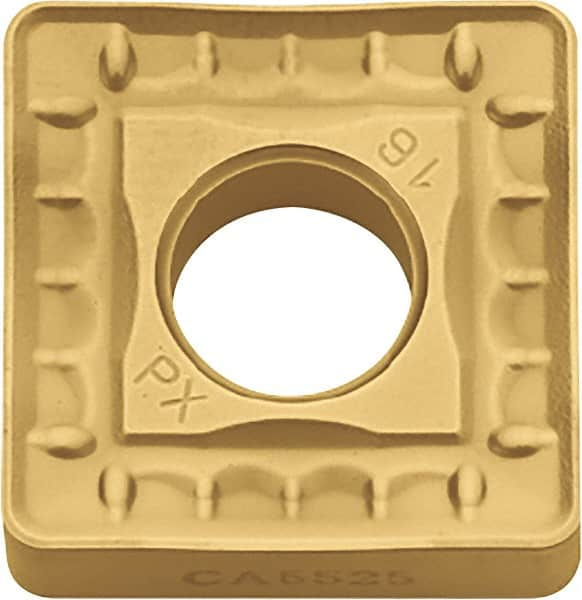 Kyocera - SNMM432 PX Grade CA525 Carbide Turning Insert - TiCN/Al2O3/TiN Finish, 90° Square, 1/2" Inscr Circle, 3/16" Thick, 1/32" Corner Radius - Caliber Tooling