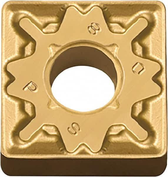 Kyocera - SNMG432 PS Grade CA510 Carbide Turning Insert - TiCN/Al2O3/TiN Finish, 90° Square, 1/2" Inscr Circle, 3/16" Thick, 1/32" Corner Radius - Caliber Tooling