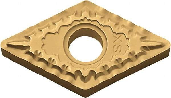 Kyocera - DNMG432 XS Grade CA525 Carbide Turning Insert - TiCN/Al2O3/TiN Finish, 55° Diamond, 1/2" Inscr Circle, 3/16" Thick, 1/32" Corner Radius - Caliber Tooling