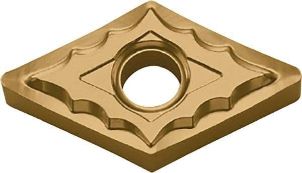 Kyocera - DNMG442 TK Grade CA6515 Carbide Turning Insert - TiCN/Al2O3/TiN Finish, 55° Diamond, 1/2" Inscr Circle, 1/4" Thick, 1/32" Corner Radius - Caliber Tooling