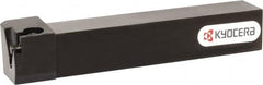 Kyocera - KGBAS, External, Right Hand, 4.5mm Max Depth of Cut, 0.013 to 0.189" Groove Width, Indexable Grooving Tool Holder - GBA43R/L.. Insert Compatibility, 25mm Shank Height, 25mm Shank Width, 150mm OAL - Caliber Tooling